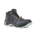 S3 Unisex Water-Proof Safety Boots - Durable Steel Toe Black Leather Upper