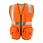 High Visibility Construction Vest - Breathable Reflective Safety Jacket