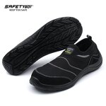 Men's Steel Toe Work Boots - Anti-Smashing Anti-Piercing Anti-Slip Wear-Resistant