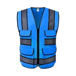 High Visibility Safety Vest - 120GSM Reflective Industrial Polyester