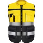 Construction Vest - Reflective Safety Jacket Multi-Pockets Customizable
