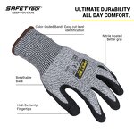 YL1102 Safety Gloves - Level 5 Nitrile-coated Durable Cut Resistant