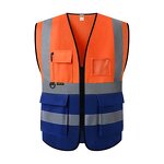Safety Vest - Multi-Color Breathable Mesh Polyester Reflective ANSI Class 2