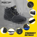 Men's Safety Shoes - Waterproof Anti-slip Anti-smash Anti-puncture Labor Boot