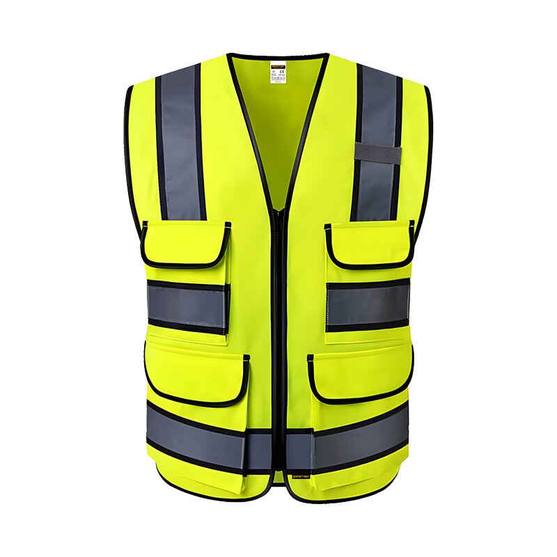 High Visibility Safety Vest - 120GSM Reflective Industrial Polyester