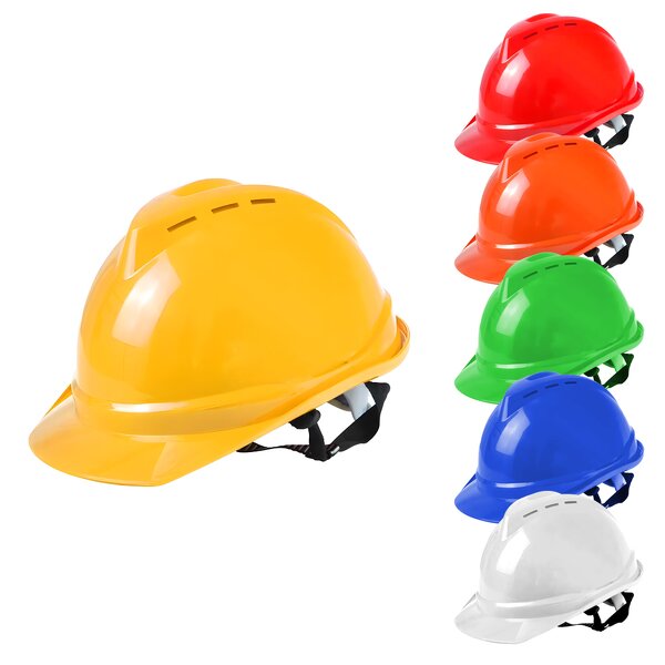 YL-1538 Safety Helmet - Adjustable Breathable V-shaped Visor PE Material