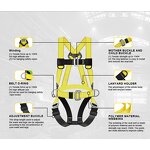 YL-1373 Full Body Safety Harness - High Quality 300kg Steel for Climbing