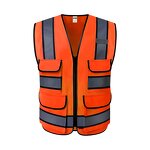 High Visibility Safety Vest - 120GSM Reflective Industrial Polyester