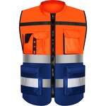 Construction Vest - Reflective Safety Jacket Multi-Pockets Customizable