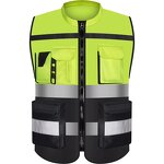 Construction Vest - Reflective Safety Jacket Multi-Pockets Customizable
