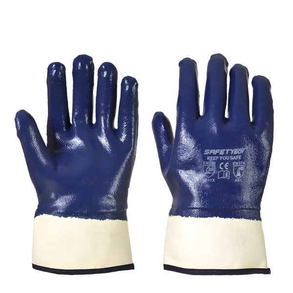 YL1146 Nitrile Gloves - Wholesale Stock Cotton Lining Waterproof Custom Logo
