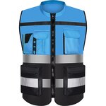 Construction Vest - Reflective Safety Jacket Multi-Pockets Customizable