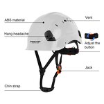 YL-1525 Safety Helmet - Adjustable with Visor Logo Customized Multi-color
