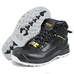 Steel Toe Safety Boots - Premium Genuine Leather Anti-Slip Sole