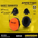 YL1671 Noise Cancelling Ear Muffs - ABS Reduced Noise for Helmets