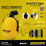 Noise Cancelling Ear Muffs - ABS Material Hearing Protective Soundproof