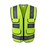 High Visibility Safety Vest - 120GSM Reflective Industrial Polyester