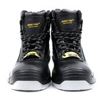 Steel Toe Safety Boots - Premium Genuine Leather Anti-Slip Sole