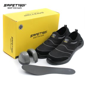 Men's Steel Toe Work Boots - Anti-Smashing Anti-Piercing Anti-Slip Wear-Resistant