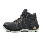 S3 Unisex Water-Proof Safety Boots - Durable Steel Toe Black Leather Upper