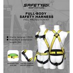 YL-1372 Full Body Safety Harness - Steel/Metal 300kg Capacity 2 D-Rings