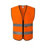 ANSI Class 2 Hi Vis Vest - LED Flash Customized Logo Adjustable Fit