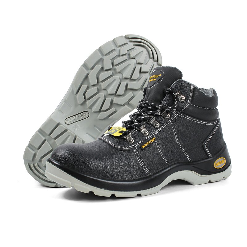 S3 Men's Work Shoes - Cowhide Suede Upper Steel Toe Iron Insole Acid Alkali