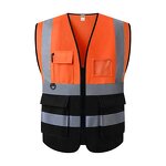 Safety Vest - Multi-Color Breathable Mesh Polyester Reflective ANSI Class 2