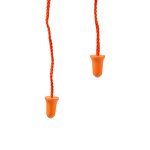 YL-1656 Earplugs - Orange Noise Reduction Waterproof Reusable PU