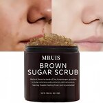 Face Body Scrub - Organic Brown Sugar Whipped Exfoliating Whitening