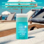 Sunscreen Stick - Organic SPF 50 Moisturizing UV Protection for Sensitive