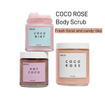 Body Scrub - 250g Mint Nut Oil Rose Flover Deep Cleansing Exfoliating