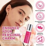 Women's Perfume - Mruis 10ml Pink Rose Ball Elegant Roll-on Bottle