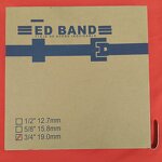 Stainless Steel Strapping - 3/4 Inch 304 0.03" Thick 100ft Roll in Case