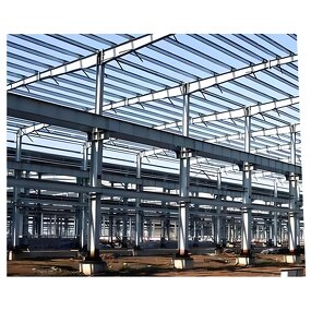Prefabricated Steel Structure - Timber Beam Metal Frame House