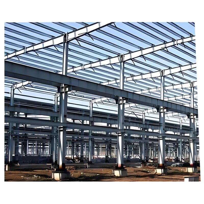 Prefabricated Steel Structure - Timber Beam Metal Frame House
