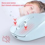 Wireless Optical Mouse - Rechargeable 2.4G BT 3D Style USB LED Backlit for Laptop