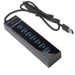 USB Hub Adapter - 7 Ports High Speed USB3.0 7 in 1 for Laptop