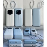 Portable Charger - Custom Logo 10000mAh USB C 22.5W with Retractable Cable