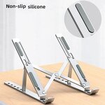 Laptop Stand - Folding Adjustable Angles Vertical Portable Aluminum for Macbook