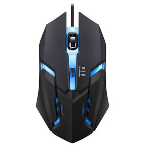 Wired Gaming Mouse - Ergonomic RGB 3D Mini USB LED Backlit for PC Gamers