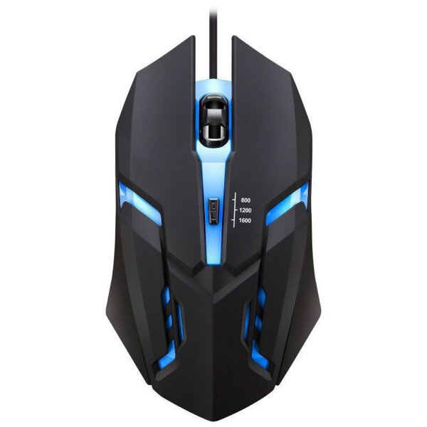 Wired Gaming Mouse - Ergonomic RGB 3D Mini USB LED Backlit for PC Gamers