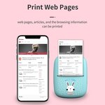 Pocket Printer - Mini Wireless Smart Thermal for Labels Barcode Photo BT