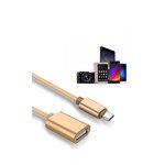 OTG Cable - Nylon Type C to USB A Braid Card Reader USB Flash Disk Adapter