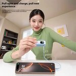 Portable Charger - Custom Logo 10000mAh USB C 22.5W with Retractable Cable