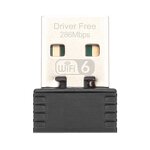Wireless Network Card - Wifi6 286M Drive-Free for Notebook Desktop 300M WiFi