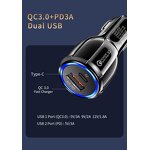 Car Charger - 3.1A USB+USB C Fast Charging 30W PD+QC3.0 OTP/OVP for Laptop