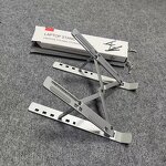 Laptop Stand - Folding Adjustable Angles Vertical Portable Aluminum for Macbook