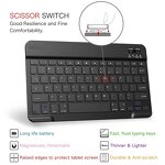 Wireless Keyboard Mouse Combo - 78 Keys Mini LED Backlit Rechargeable for Mac