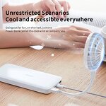 USB Cooler Fan - Mini Portable Handheld Silent Hanging Miniature Plastic